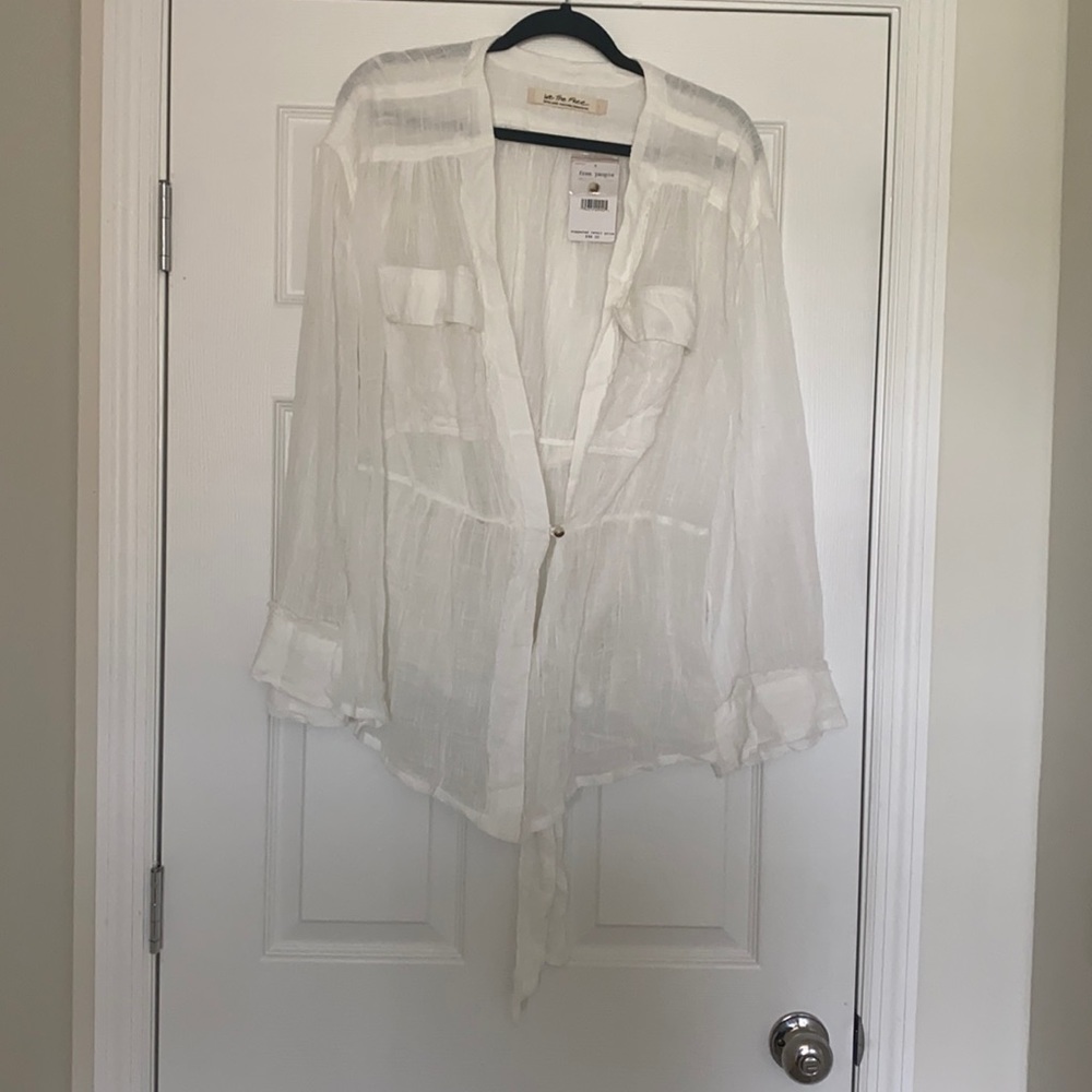 Free People Blouse in Ivory